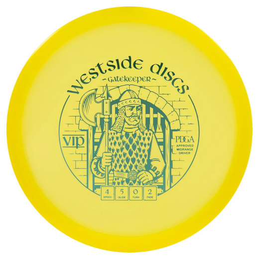 Westside Discs VIP Gatekeeper Yellow i gruppen UTOMHUSSPEL / Disc Golf & frisbee / Midrange hos Spelexperten (106050)
