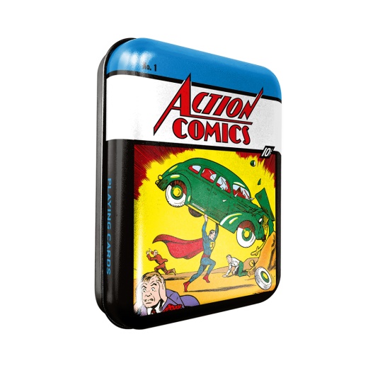 Kortlek DC Comics Tins Action Comics #1 Box i gruppen SÄLLSKAPSSPEL / Poker & casino / Design hos Spelexperten (108225924)