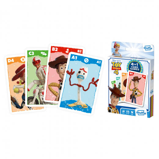 Shuffle - Kortspel Toy Story 4 - 4 i 1 i gruppen  hos Spelexperten (108460992)