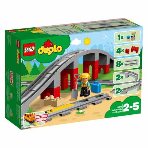 LEGO Duplo - Tågbro och spår i gruppen LEKSAKER / LEGO / LEGO Duplo hos Spelexperten (10872)