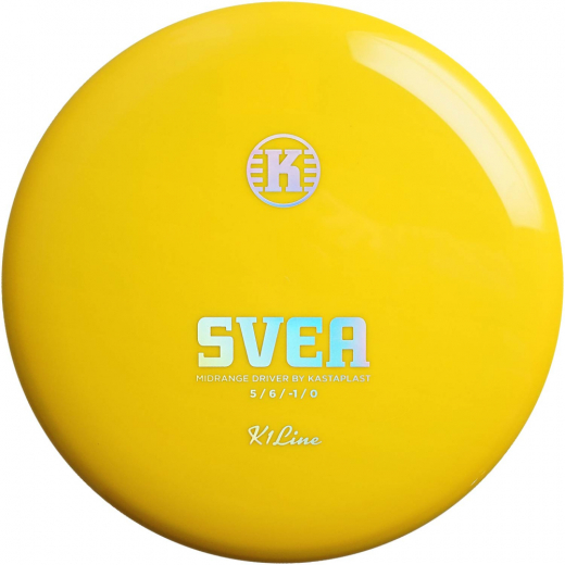 Kastaplast K1 Svea Yellow i gruppen UTOMHUSSPEL / Disc Golf & frisbee / Midrange hos Spelexperten (108865)