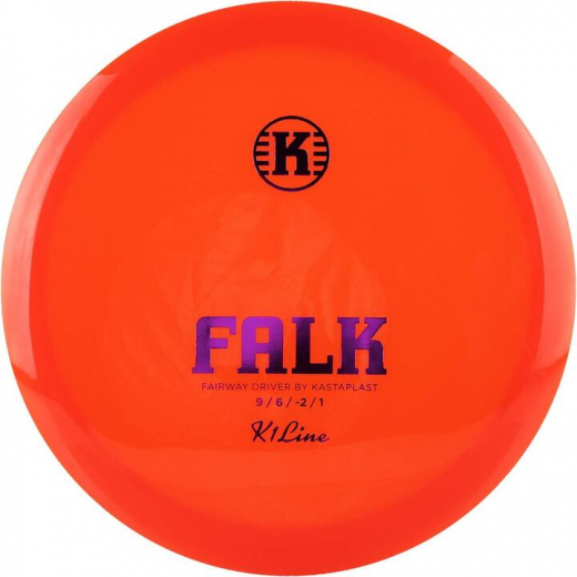 Kastaplast K1 Falk Orange Transparent i gruppen UTOMHUSSPEL / Disc Golf & frisbee / Fairway Drivers hos Spelexperten (109579)