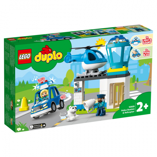 LEGO Duplo - Polisstation & helikopter i gruppen  hos Spelexperten (10959)