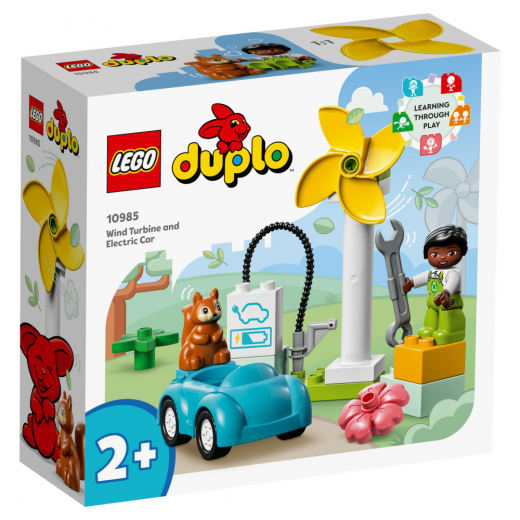 LEGO Duplo - Vindkraftverk och elbil i gruppen LEKSAKER / LEGO / LEGO Duplo hos Spelexperten (10985)