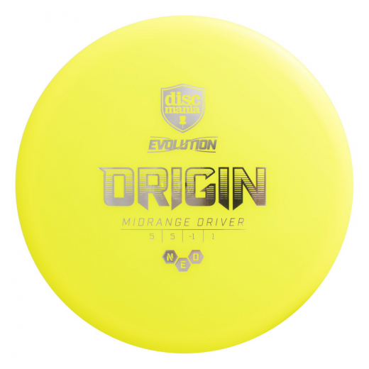 Discmania Evolution Neo Origin Yellow i gruppen UTOMHUSSPEL / Disc Golf & frisbee / Midrange hos Spelexperten (110371)