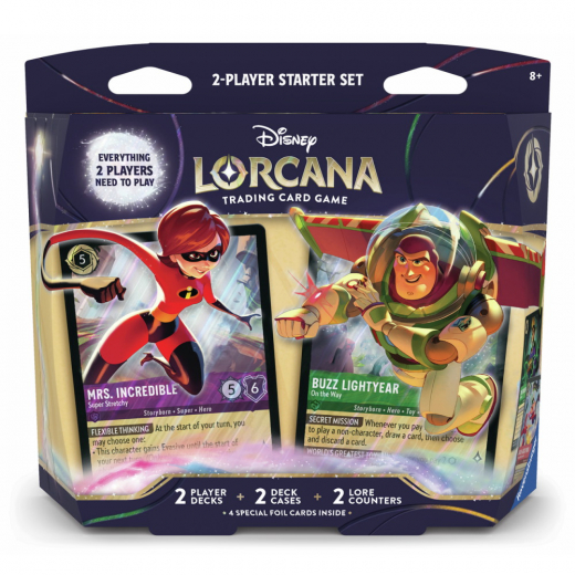 Disney Lorcana TCG: Wilds Unknown Two Player Starter Set i gruppen SÄLLSKAPSSPEL / Kortspel hos Spelexperten (11090018)
