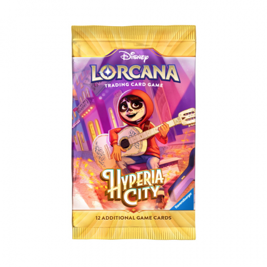 Disney Lorcana TCG: Hyperia City - Booster Pack i gruppen SÄLLSKAPSSPEL / Spelserier / Disney Lorcana Trading Card Game hos Spelexperten (11090102-BOS)