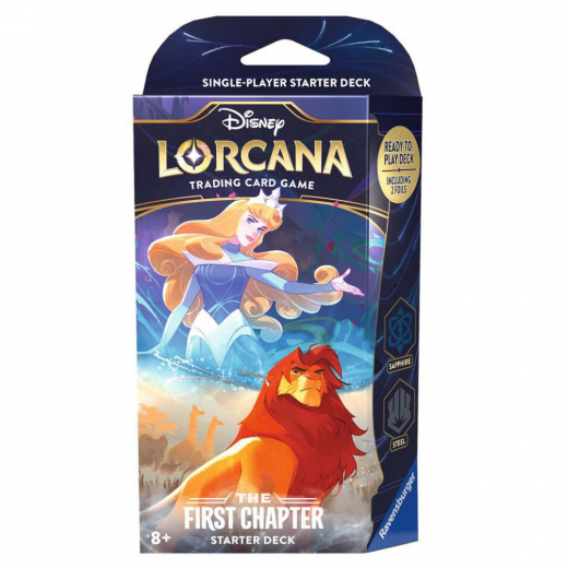 Disney Lorcana TCG: The First Chapter Starter Deck - Sapphire & Steel i gruppen SÄLLSKAPSSPEL / Kortspel hos Spelexperten (11098189-B)