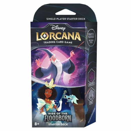 Disney Lorcana TCG: Rise of the Floodborn Starter Deck - Amethyst & Steel i gruppen SÄLLSKAPSSPEL / Kortspel hos Spelexperten (11098264-B)