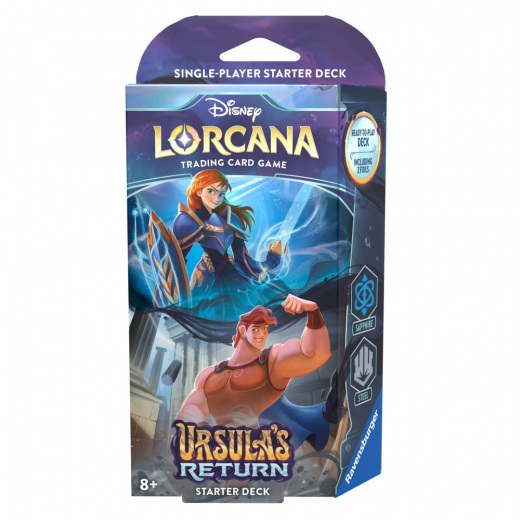 Disney Lorcana TCG: Ursula's Return Starter Deck - Sapphire & Steel i gruppen SÄLLSKAPSSPEL / Kortspel hos Spelexperten (11098327-AH)