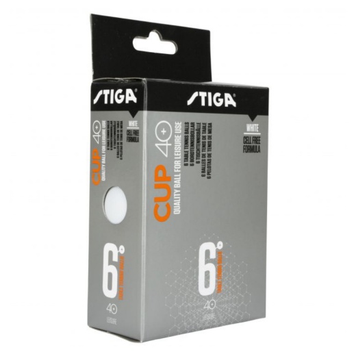 Stiga Cup 40 mm (6 st vita) i gruppen  hos Spelexperten (1110-2510-06)