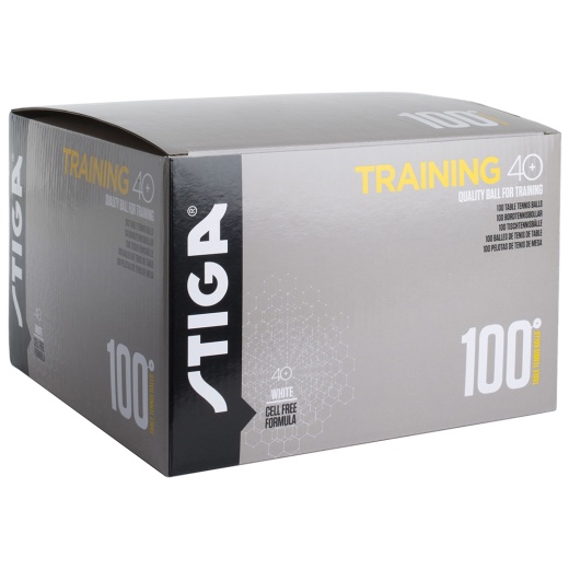 Stiga Training 40+ 100-pack boll vit i gruppen  hos Spelexperten (1110-2710-10)