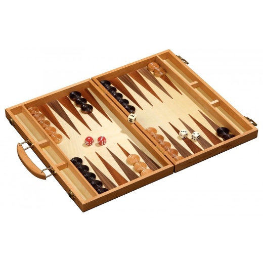 Backgammon Kreta Medium i gruppen SÄLLSKAPSSPEL / Backgammon hos Spelexperten (1110)