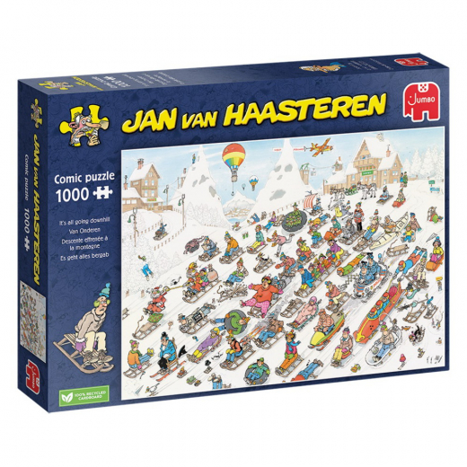 Jan van Haasteren Pussel - It’s all going downhill 1000 bitar i gruppen PUSSEL / Jan van Haasteren hos Spelexperten (1110100025)