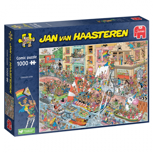 Jan van Haasteren Pussel - Celebrate Pride 1000 Bitar i gruppen PUSSEL / Jan van Haasteren hos Spelexperten (1110100030)