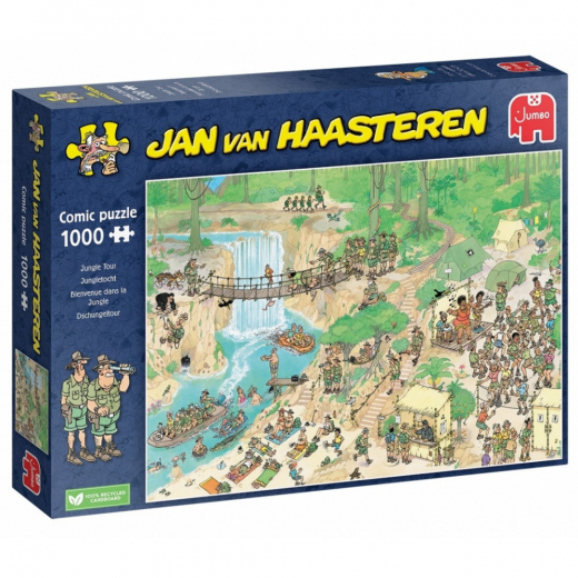 Jan van Haasteren Pussel - Jungle Tour 1000 Bitar i gruppen PUSSEL / Jan van Haasteren hos Spelexperten (1110100316)