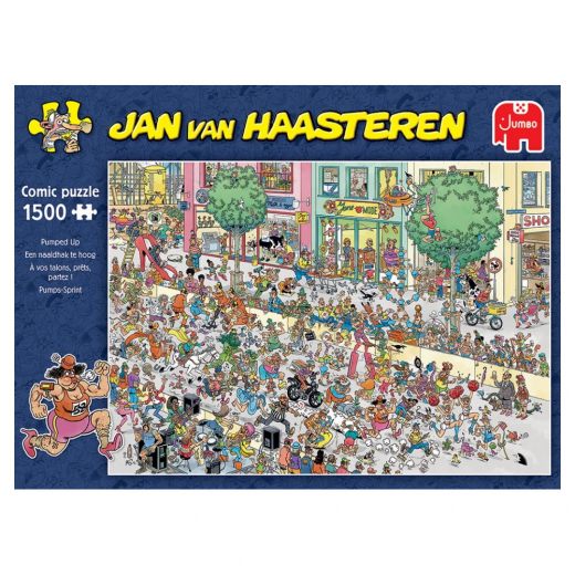 Jan van Haasteren Pussel - Pumped Up 1500 Bitar i gruppen PUSSEL / 1500 bitar hos Spelexperten (1110100529)
