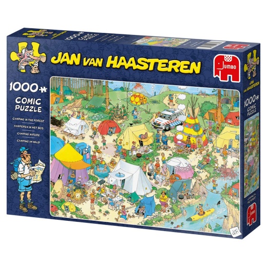Jan van Haasteren Pussel: Camping in the forest 1000 Bitar i gruppen PUSSEL / 1000 bitar hos Spelexperten (1110100603)