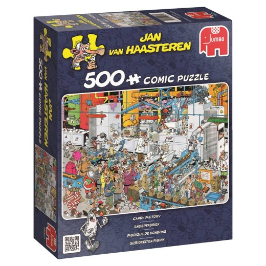 Jan van Haasteren Pussel - Candy Factory 500 bitar i gruppen PUSSEL / < 750 bitar hos Spelexperten (1110100628)