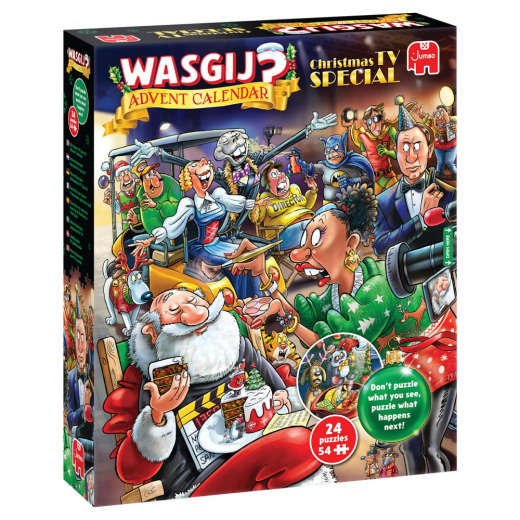 Wasgij? Adventskalender - Christmas TV Special! 24 x 54 Bitar i gruppen Nyheter hos Spelexperten (1110100907)