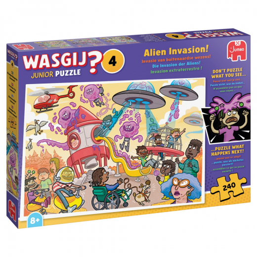 Wasgij? Junior #4 - Alien Invasion! 240 Bitar i gruppen PUSSEL / Barnpussel hos Spelexperten (1110100908)