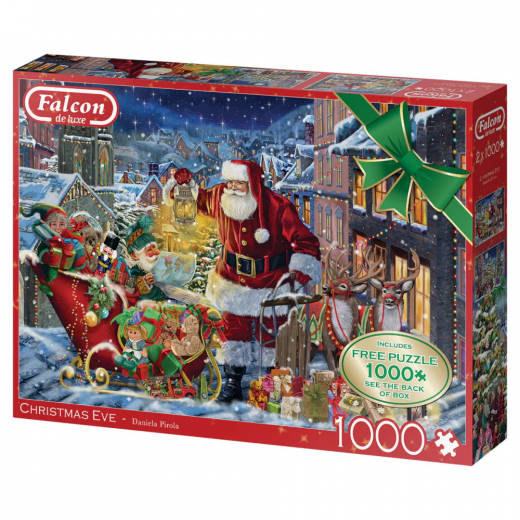 Falcon Pussel - Christmas Eve 2 x 1000 Bitar i gruppen  hos Spelexperten (1110500131)