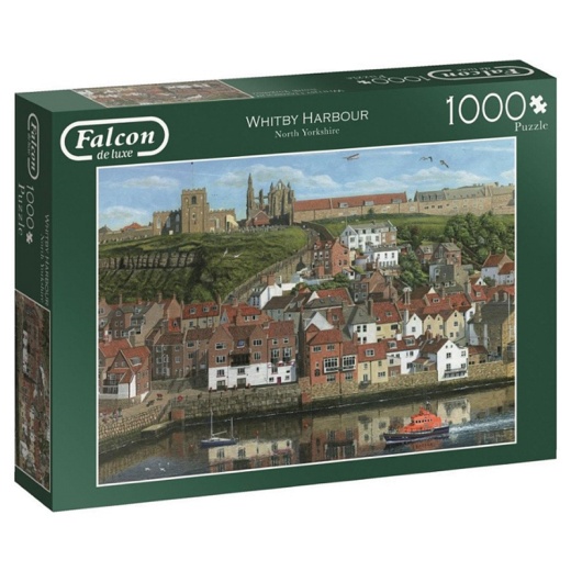 Jumbo Pussel - Whitby Harbour 1000 Bitar i gruppen  hos Spelexperten (11142)