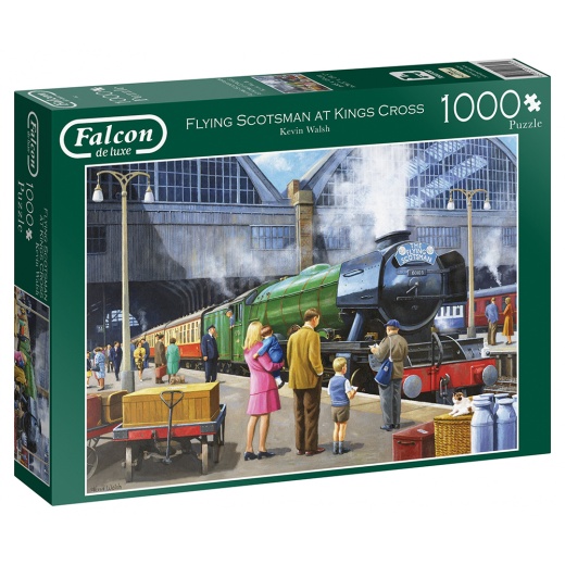 Jumbo Pussel - Flying Scotsman at Kings cross 1000 Bitar i gruppen  hos Spelexperten (11160)