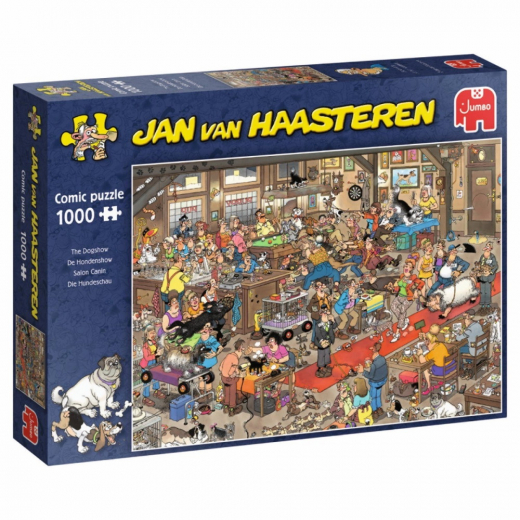 Jan van Haasteren Pussel - The Dogshow 1000 Bitar i gruppen  hos Spelexperten (1119800104)
