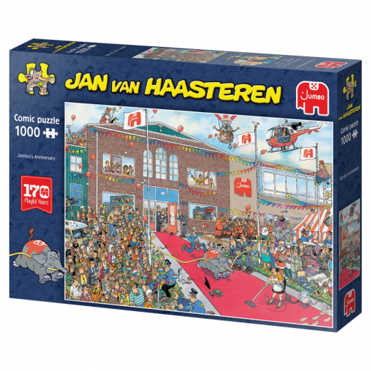Jan van Haasteren Pussel - Jumbo's Anniversary 1000 Bitar i gruppen PUSSEL / Jan van Haasteren hos Spelexperten (1119800222)