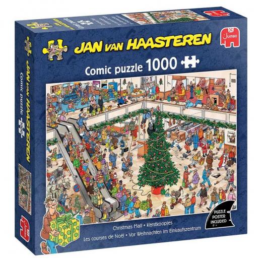 Jan van Haasteren Pussel - Christmas Mall 1000 Bitar i gruppen PUSSEL / 1000 bitar hos Spelexperten (1119802027)