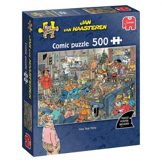 Jan van Haasteren Pussel - New Year Party 500 Bitar i gruppen PUSSEL / < 750 bitar hos Spelexperten (1119802030)