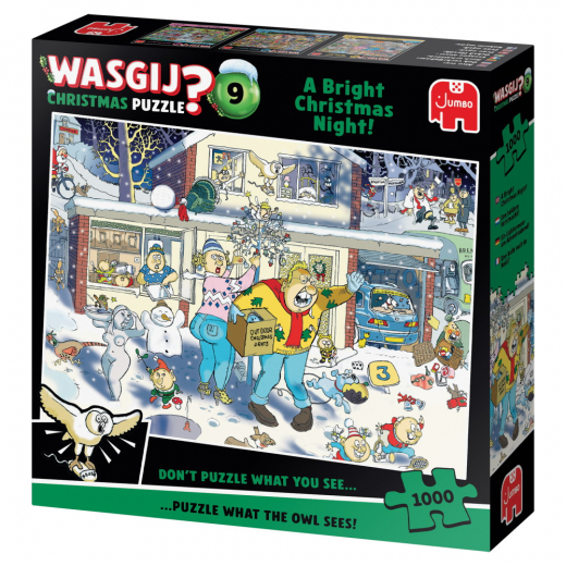 Wasgij? Christmas #9 - A Bright Christmas Night! 1000 Bitar i gruppen PUSSEL / 1000 bitar hos Spelexperten (1119802044)