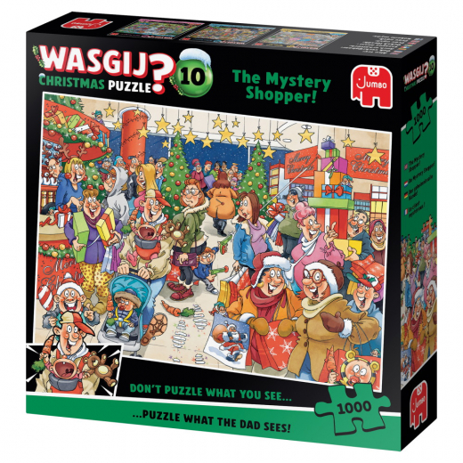 Wasgij? Christmas #10 - The Mystery Shopper! 1000 Bitar i gruppen PUSSEL / 1000 bitar hos Spelexperten (1119802045)