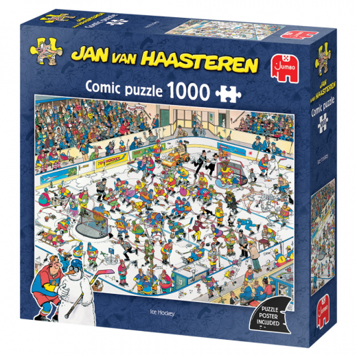 Jan van Haasteren Pussel - Ice Hockey 1000 Bitar i gruppen PUSSEL / 1000 bitar hos Spelexperten (1119802049)