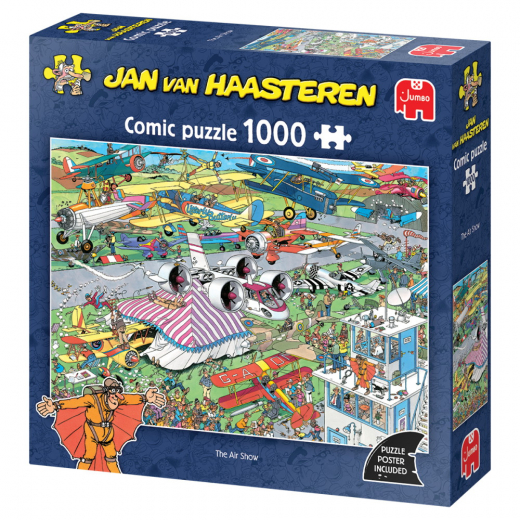 Jan van Haasteren Pussel - The Air Show 1000 Bitar i gruppen PUSSEL / 1000 bitar hos Spelexperten (1119802050)