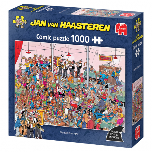 Jan van Haasteren Pussel - German Beer Party 1000 Bitar i gruppen PUSSEL / Jan van Haasteren hos Spelexperten (1119802051)
