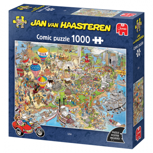 Jan van Haasteren Pussel - USA 1000 Bitar i gruppen PUSSEL / 1000 bitar hos Spelexperten (1119802053)