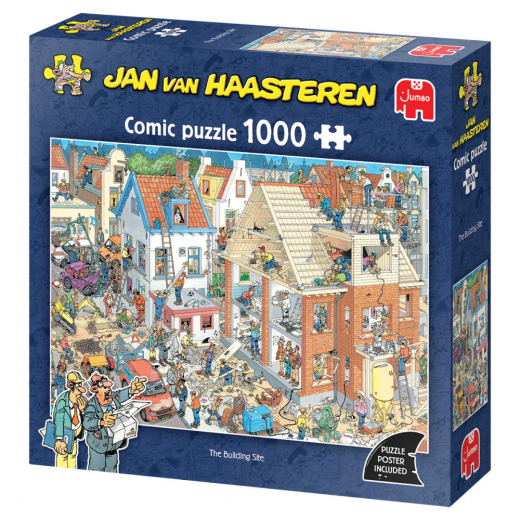 Jan van Haasteren Pussel - The Building Site 1000 Bitar i gruppen PUSSEL / 1000 bitar hos Spelexperten (1119802055)