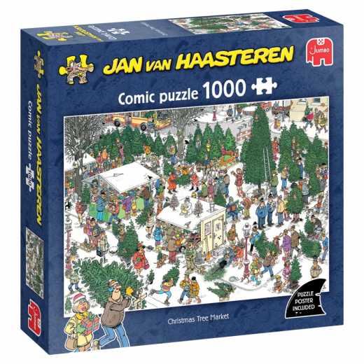 Jan van Haasteren Pussel: Christmas Tree Market 1000 Bitar i gruppen Nyheter hos Spelexperten (1119802218)