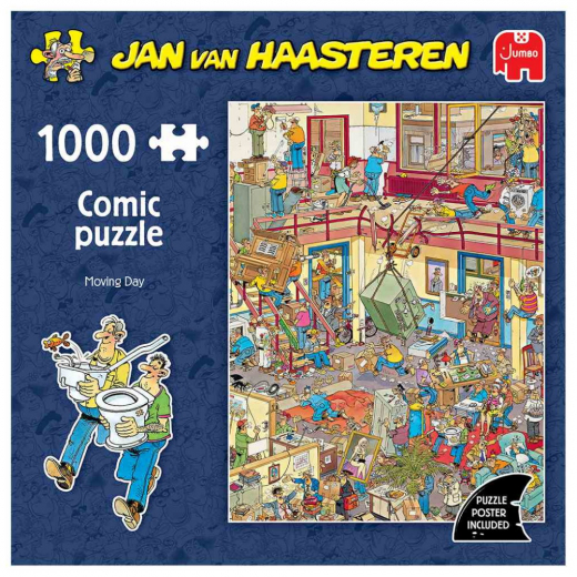 Jan van Haasteren Pussel: Moving Day 1000 Bitar i gruppen PUSSEL / 1000 bitar hos Spelexperten (1119802228)