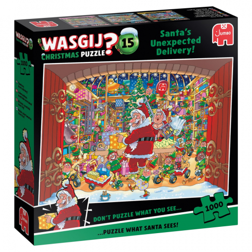 Wasgij? Christmas #15 - Santa's Unexpected Delivery! - 1000 Bitar i gruppen PUSSEL / 1000 bitar hos Spelexperten (1119802249)
