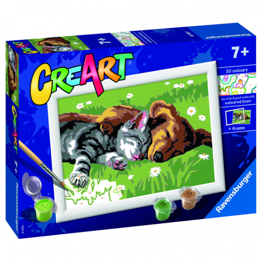 CreArt - Sovande katter och hundar i gruppen LEKSAKER / Skapa & Måla hos Spelexperten (11220189)