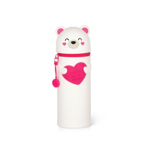 Pennfodral av silikon, Kawaii, Polar bear i gruppen LEKSAKER / Skapa & måla / Skriva och Rita hos Spelexperten (112339)
