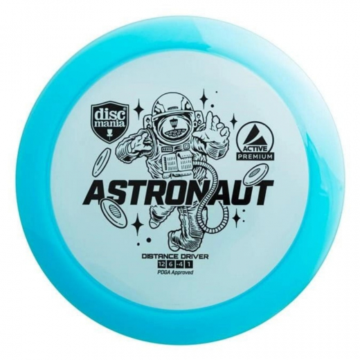 Discmania Active Premium Astronaut Light Blue i gruppen UTOMHUSSPEL / Disc Golf & frisbee / Distance Drivers hos Spelexperten (112368)