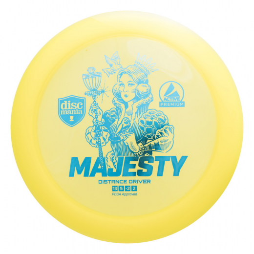 Discmania Active Premium Majesty Yellow i gruppen UTOMHUSSPEL / Disc Golf & frisbee / Distance Drivers hos Spelexperten (112388)