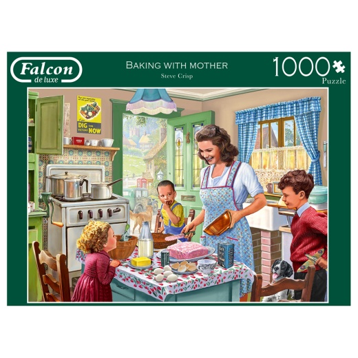 Jumbo Pussel - Baking with mother 1000 Bitar i gruppen  hos Spelexperten (11245)