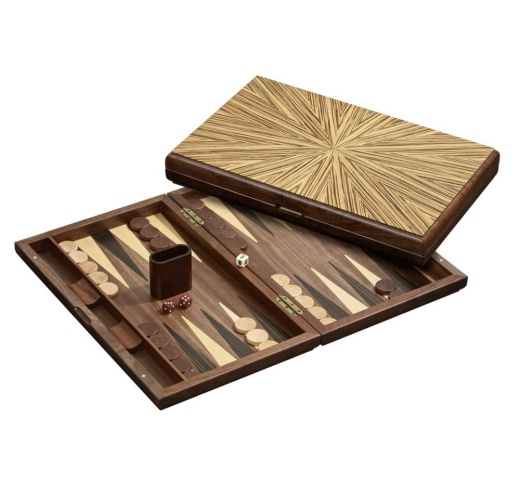 Backgammon Mykonos Large i gruppen SÄLLSKAPSSPEL / Backgammon hos Spelexperten (1127)