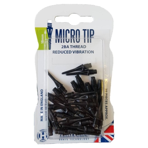 Harrows Micro Softtips 30pcs - svart i gruppen SPELBORD / Dart / Tillbehör hos Spelexperten (1129-5015)