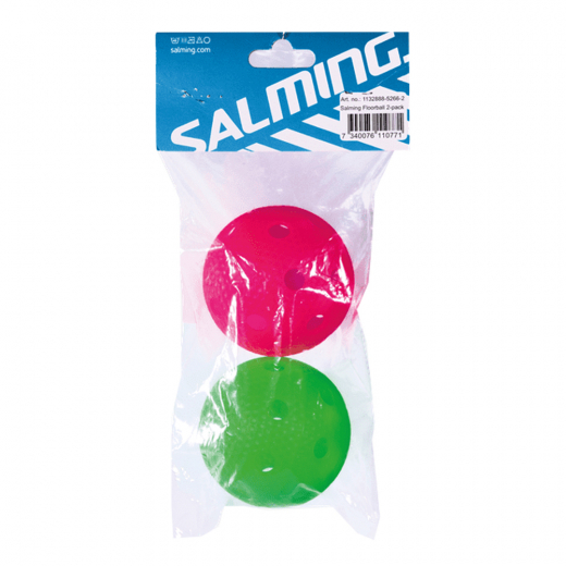 Salming Aero bollar 2-Pack - Grön/Rosa i gruppen UTOMHUSSPEL / Innebandy / Innebandybollar & Förvaring hos Spelexperten (1132888-5266)